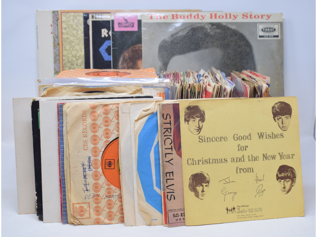 A Beatles Fan Club 1963 Christmas Record, other singles and EP's, predominantly 1960s, including