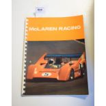 An official McLaren Racing brochure, covering all aspects of McLaren company activities, including