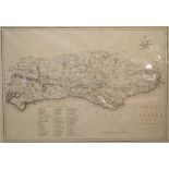 Sussex. A John Cary map, A Map of Sussex from the best Authorities, mounted, 36.5 x 52.5 cm, another