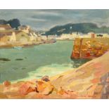 Lucien Raoul Jean Martial (Paris 1892-1987), Le Port D'Audierne (Brittany), oil on board, signed,