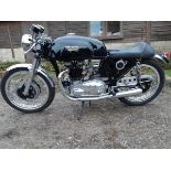 A 1966 Triton special, registration number FRV 820D, black. Coming direct from a private