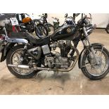 EXTRA LOT: A 2001 Royal Enfield Shooting Star, registration number Y581 VEU, black. Been off the