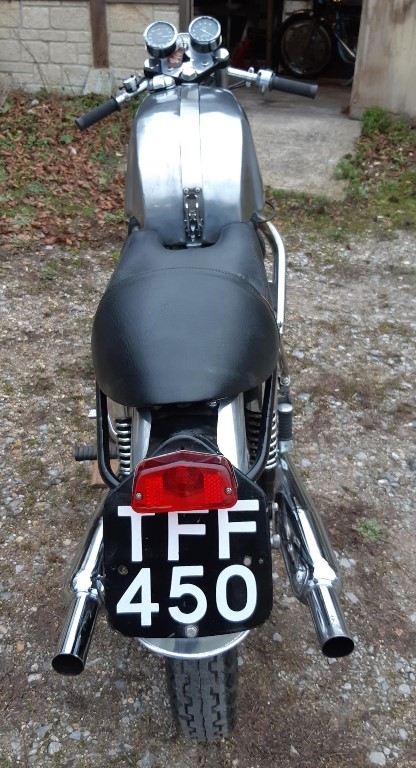 A 1956 Triton café racer, registration number TFF 450, aluminium/nickel. This well presented and - Image 4 of 4