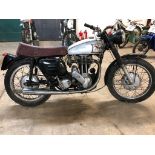 EXTRA LOT: A 1957 Norton Model 50, registration number YYA 587, silver. Our vendor informs us that