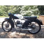 A 1959 Moto Parilla 125 Super Sport, Italian registered, frame number 811859, dark green/white. This