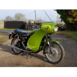 A 1970 Triumph Trophy TR6, registration number FMK 779J, green. This matching numbers UK supplied