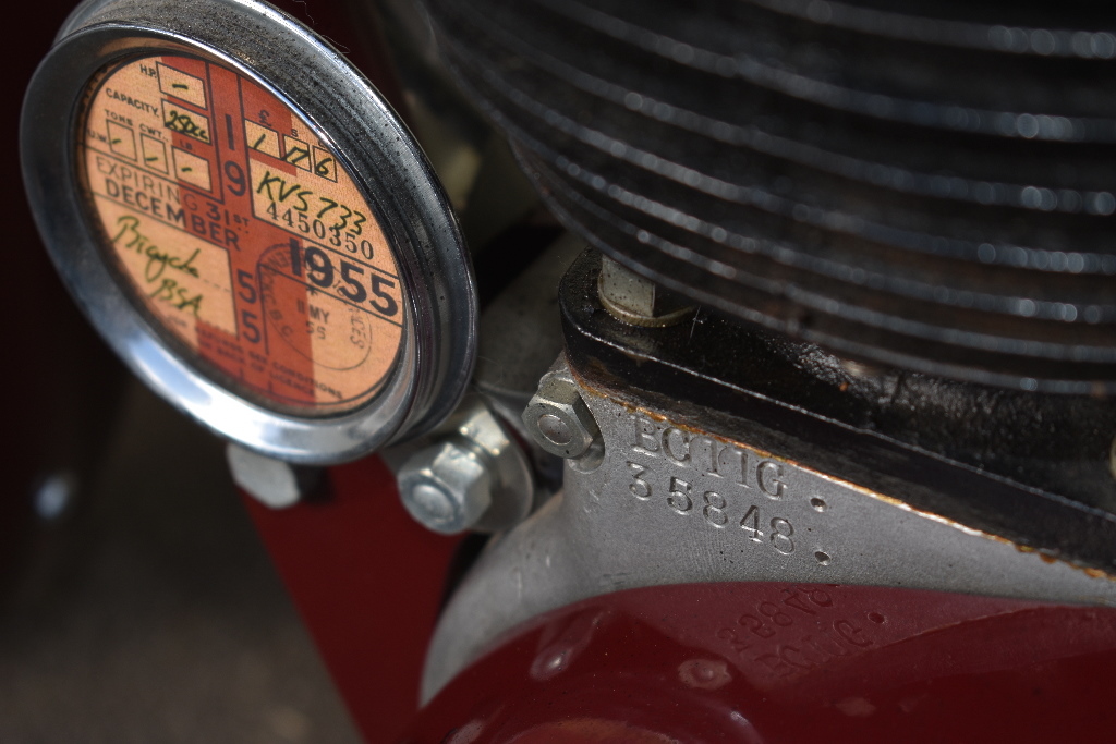 A 1955 BSA C11G, registration number KVS 733, frame number 14515GL, engine number BC11G19649, - Image 4 of 6