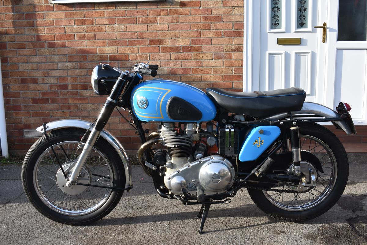 A 1958 AJS Model 31 650 twin, registration number ADM 646A, frame number A64828, engine number