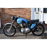 A 1958 AJS Model 31 650 twin, registration number ADM 646A, frame number A64828, engine number