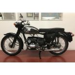 A 1959 Velocette Valiant, registration number SFF 672, engine number V20012009, black. One of only