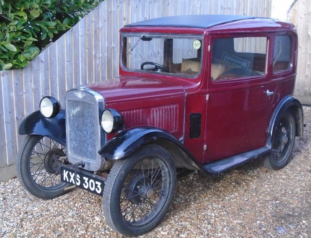 A 1935 Austin 7 RP box saloon, registration number KXS 303, chassis number 184591, engine number