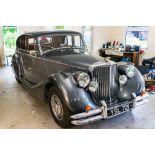 EXTRA LOT: A 1951 Jaguar Mk V saloon, registration number YSL 721, chassis number 625245, two tone