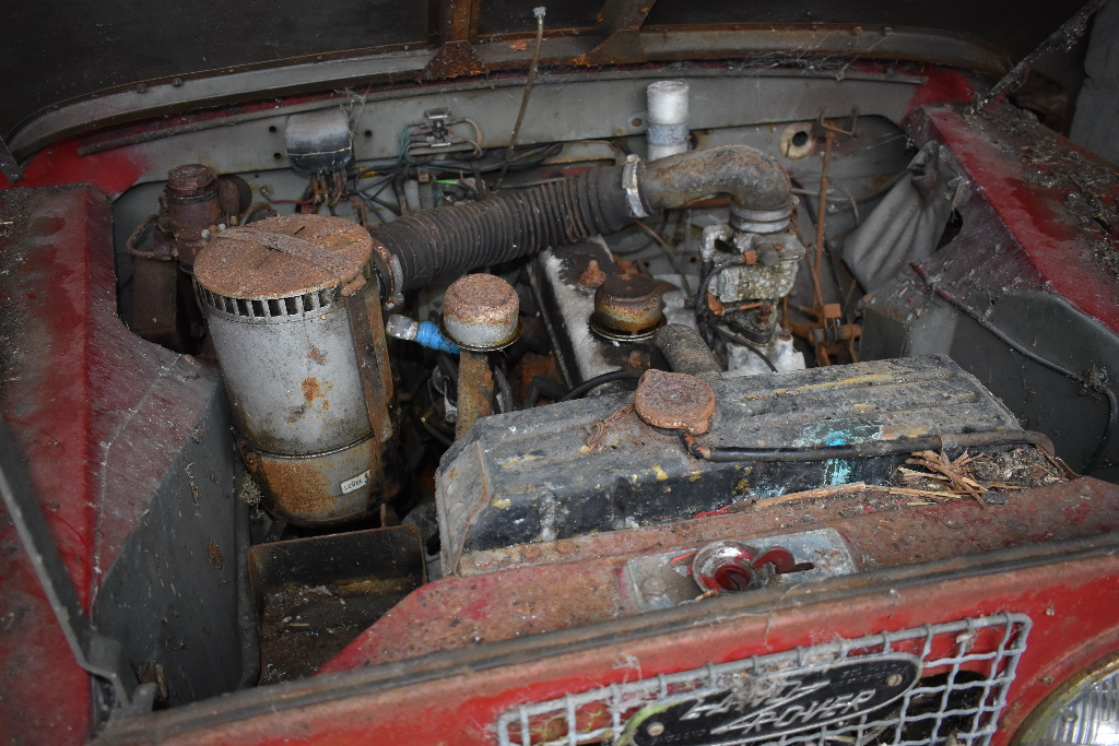 A 1964 Land Rover Series IIA 109 LWB fire engine project, no paperwork, red. This very original fire - Image 14 of 14