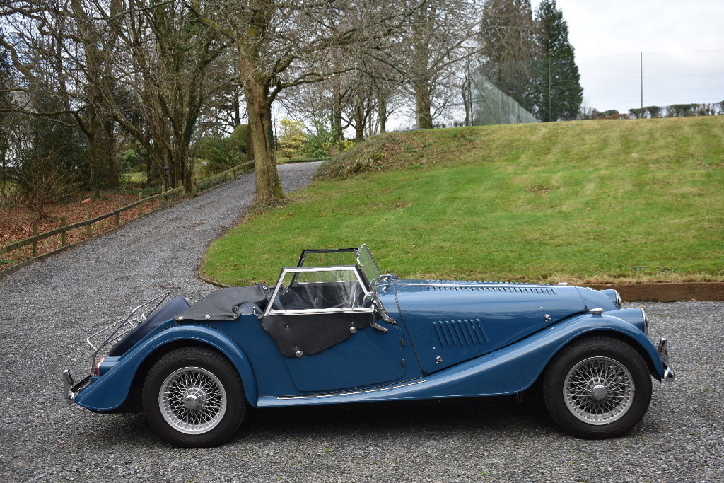 A 1971 Morgan 4/4 Competition, registration number BDU 777K, Jaguar Squadron blue. This rare factory - Image 5 of 6