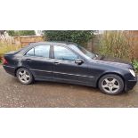 A 2000 Mercedes-Benz C240 saloon, registration number ***X146 DFJ (not T222 MAH)***, black.