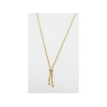 A 9ct gold knot necklace, approx. 5.0 g