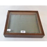 A mahogany Cremavana table top cigar box, 34 cm wide