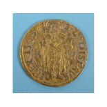 A gold Ducat, 1507 See illustration Report by RB Weight approx. 3.6 g, size approx. 2 cm diameter