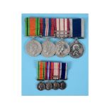 A group of four medals, awarded to Ply X. 3473 R T Newton CLR SGT RM, comprising a Defence Medal,
