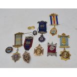 A 9ct gold RAOB jewel, approx. 18.3 g (all in), and other assorted jewels