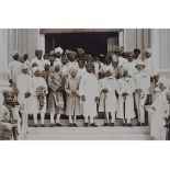 An Indian album of monochrome royalty photographs, Marriage Festivities Chhota Udepur, 1927,