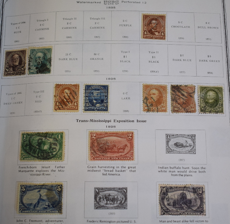An album of German stamps, 1949 onwards, other assorted world stamps, and assorted USA stamps, in - Image 7 of 9