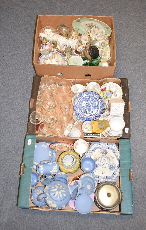 Assorted Wedgwood Jasperware items, other ceramics, glass, pictures and items (qty) Report by NG - Image 2 of 3