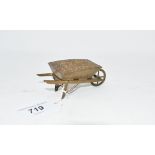 A W Avery & Son needle packet box, in the form a wheelbarrow, decorated holly and ivy, No 602, 4