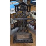 A late 19th century Dr Christopher Dresser style cast iron stickstand, 79 cm high Report by GH Guard
