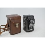 A Franke & Heidecke Rolleiflex camera, with Zeiss Tessar 75 mm f3.5 lens, c.1937-45, Nr. 621656,