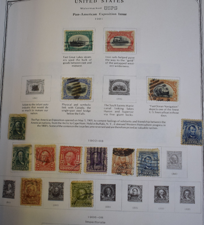 An album of German stamps, 1949 onwards, other assorted world stamps, and assorted USA stamps, in - Image 8 of 9