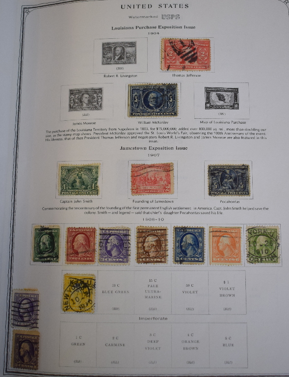 An album of German stamps, 1949 onwards, other assorted world stamps, and assorted USA stamps, in - Image 9 of 9