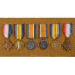 The Styles brother's medals. A 1914-15 trio, awarded to 1-935 Pte A Styles, The Queens Reg, and a