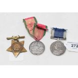 A group of three medals, awarded to 6541 FG Kelly GNR RNA, comprising a Turkish Crimea Medal, a