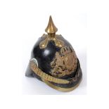 An Imperial German officer's pickelhaube, with a Bavarian helmet plate See illustration