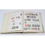 Assorted British Empire stamps, in a New Ideal stamp album