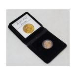 A Queen Elizabeth II proof sovereign, 1982, cased