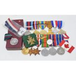 Assorted WWII and later medals