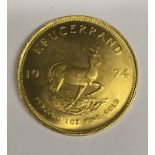 A South Africa Krugerrand, 1974