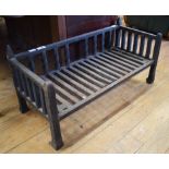 A cast and wrought iron inglenook fire basket, 69cm wide
