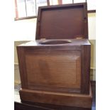 A walnut commode, 56 cm wide