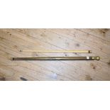 A metamorphic walking cane, converting into a snooker cue, 82 cm, other sticks and canes (7)