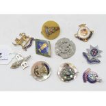 Ten sweetheart brooches, including Bristol Volunteer Regiment, Coldstream Guards and Hereford