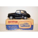 A Victory Industries 1:18 electric scale model Austin A40 Somerset, boxed, a Mamod steam engine,