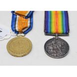 A British War Medal and Victory Medal, awarded to Pte R Good East Surrey Reg
