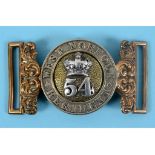 A waist belt plate, 54 West Norfolk Regiment See illustration