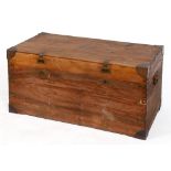 A camphor wood box, with metal mounts, 105.5 cm wide See illustration