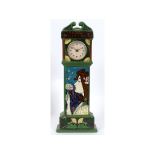 A Wileman & Co The Foley Intarsio pottery longcase clock, Prithee Watts O'Clock, designed by