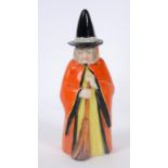 A Royal Worcester candle snuffer, Witch, 2543, puce mark, 9 cm high See illustration