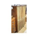 A two door oak wardrobe, with panel doors, 91 cm wide Report by GH Wardrobe should fully